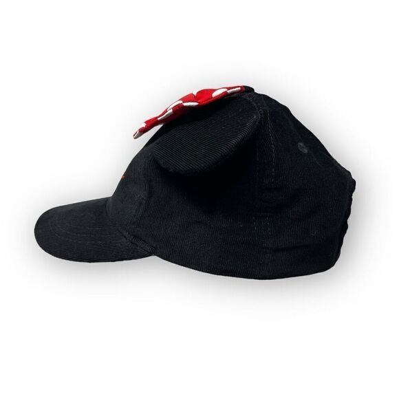 Disney Minnie Mouse Youth Baseball Black Hat Cap Ears Polka Dot Red Bow OSFM - Picture 3 of 7